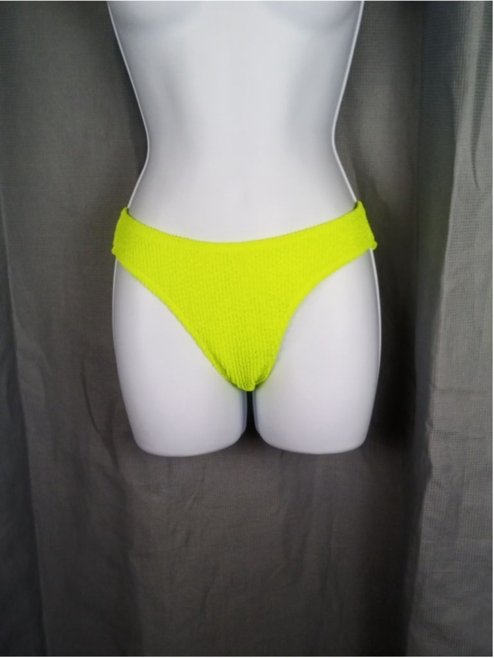 Women's Neon Yellow Bikini Bottoms XS